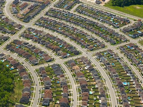 Aerial Photo High Density Suburbs