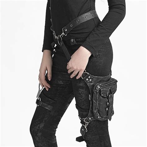 Pu Leather Biker Drop Leg Fanny Pack Hip Belt Crossbody Bag For Women Sale At 46 76 Wanahavit