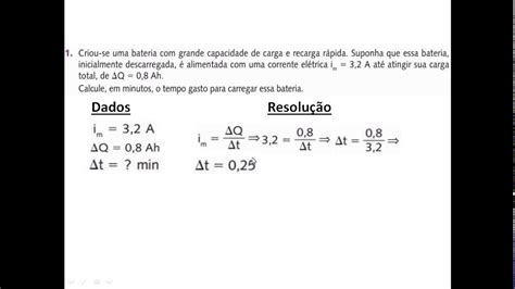 Calculo Da Corrente Eletrica