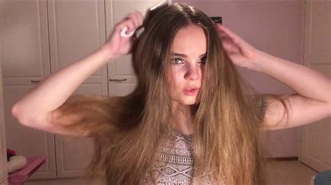 Asmr Brushing My Hair Over Face 2 Youtube
