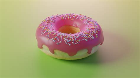 3d Blender Donut By Rainnxyz On Newgrounds