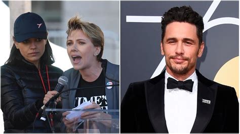 Scarlett Johansson Tells James Franco She Wants Her Times Up Pin Back