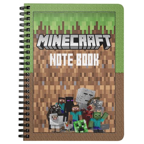 Classic Minecraft Spiralbound Notebook 3d Lovely Notebook Office School