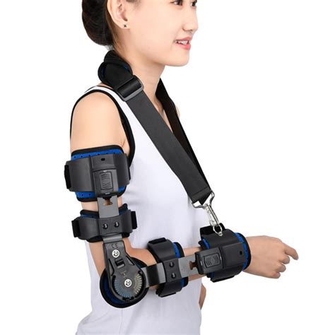 Buy Hinged Elbow Brace Adjustable Post Op Rom Elbow Brace With Sling