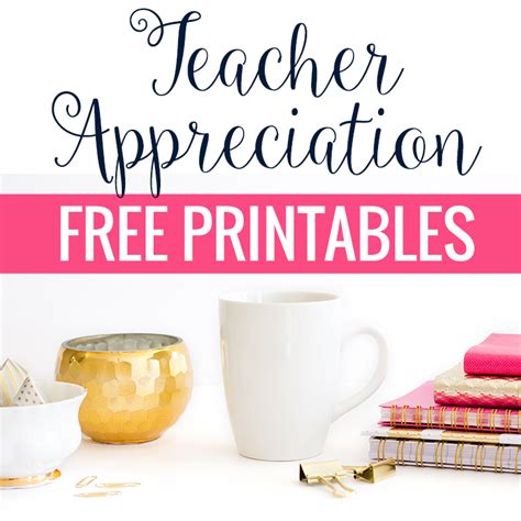 Teacher Appreciation Printables Becca Paro