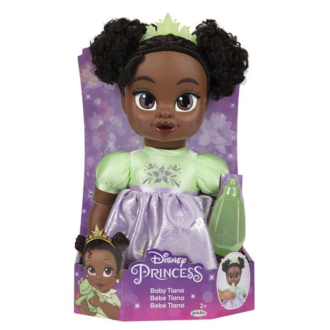 Disney Princess Deluxe Tiana Baby Doll Includes Tiara And Bottle For