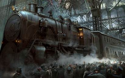 Steampunk Wallpapers Steam Background Backgrounds Train Punk
