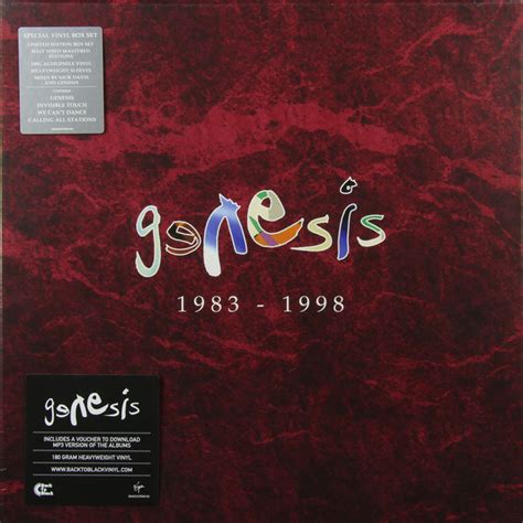 Genesis 1983 1998 6 Lp купить виниловую пластинку Genesis 1983