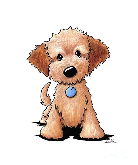 Goldendoodle Puppy By Kim Niles Cute Dog Drawing Dog Drawing Puppy Art