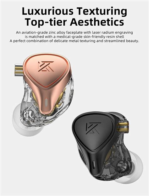 kz zex pro x crinacle collab crn hybrid technology electrostatic in ear monitor