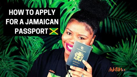 how to apply for a jamaican passport youtube