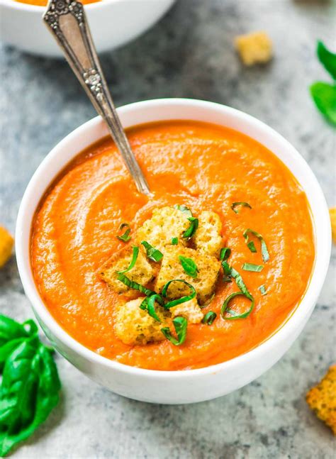 Easy Roasted Carrot Tomato Soup A Simple Ultra Healthy