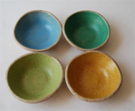 Hand Crafted Petite Pottery Bowls Perfect For Spice Prep Bowls Tea
