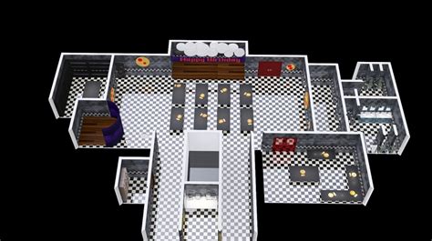 Fnaf Security Breach Map Layout World Map