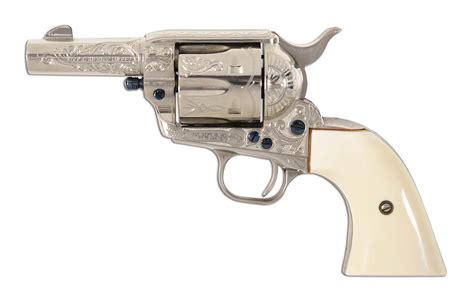 Lot Detail M Engraved Colt Sheriffs Model Single Action Revolver