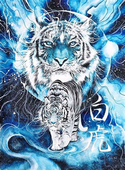 I Create Animal Spirits Through Watercolor Tiger Artwork Tiger