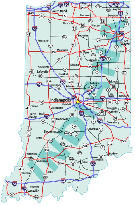 Map Of Indiana State Map Of Usa United States Maps
