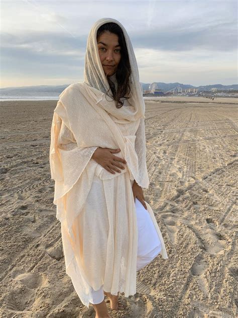 Hooded Cloak Nomad Kimono Robe Boheme Jedi Cape Ceremony Etsy Desert Clothing Nomad Clothing