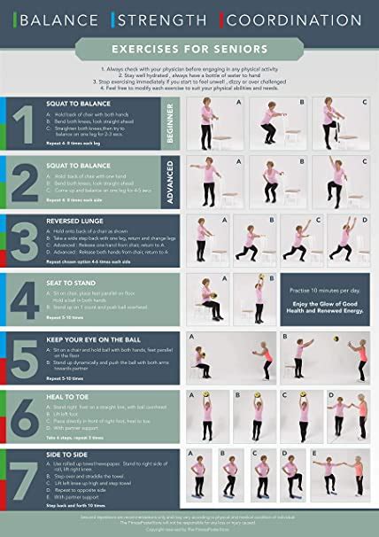 Home Exercise Plan For Seniors Balance Strength And
