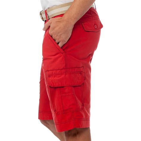 Wearfirst Belted Cotton Nylon Cargo Shorts Shorts Clothing