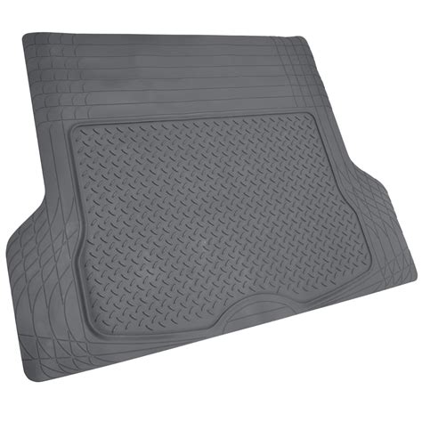 Rubber Floor Mat For Car Suv Hd All Weather Liner Gray W Trunk Mat 4