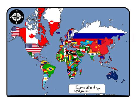 World Map Created In Paint Rmspaintflags