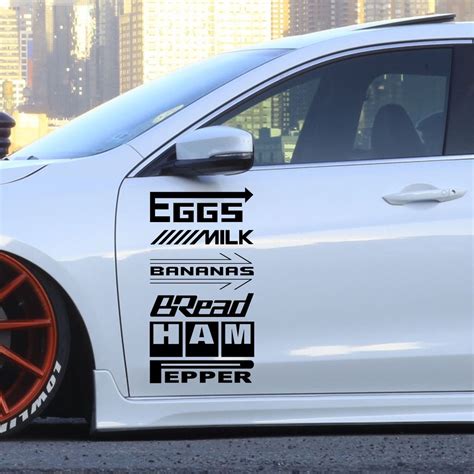 6 pcs funny sponsors racing car window vinyl sticker decal jdm off road wish racing stickers