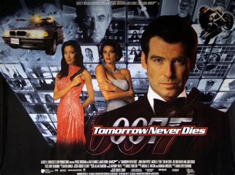 James Bond Tomorrow Never Dies Movie Poster 007 Pierce Brosnan
