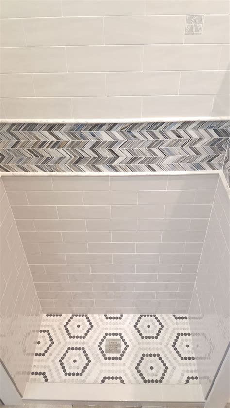 Image Result For Riverside Drive Artistic Tile Hex Tile Shower Niche