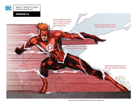 Wally Wests Flash Costume For The Dc Rebirth Era Updated Speed Force