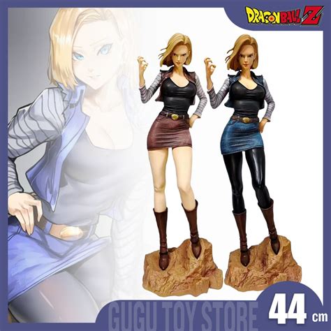 Dragon Ball Z Figures Lazuli Anime Figure Gk Android 18 Statue Figurine Sexy Model 44cm Pvc