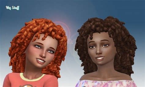 The Sims Sims 4 Mm Kids Curly Hairstyles Sims 4 Studio Sims 4