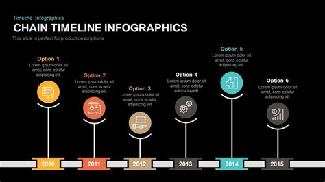 Chain Timeline Infographics Powerpoint Template And Keynote Slide