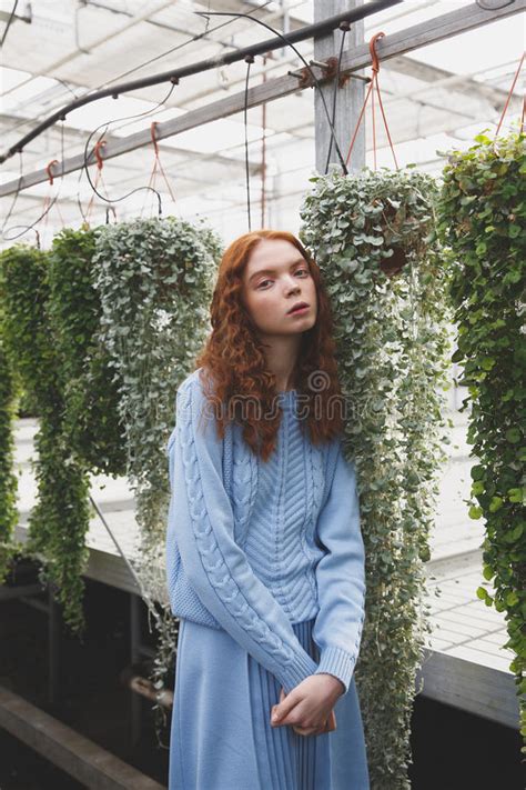 Girl Lying On Tulips Stock Photo Image Of Blossom Greenhouse 95555414