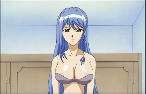 Alisa Bakunyuu Shimai Bakunyuu Shimai Highres 1girl Bare Shoulders Blue Hair Bra