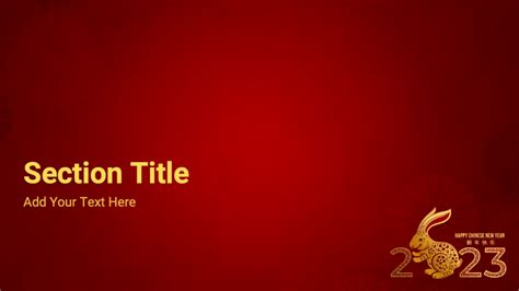 Chinese New Year 2023 Powerpoint Template Prezentr