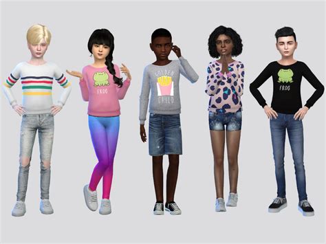 The Sims Resource Kids Sweaters