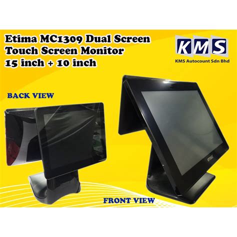 Etima 15inch Dual Screen Single Screen Touch Screen Monitor Shopee