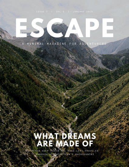 Mountains Simple Modern Travel Magazine Travel Magazines