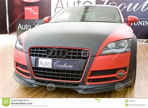 Black And Red Tuning Sport Car Audi Editorial Photo