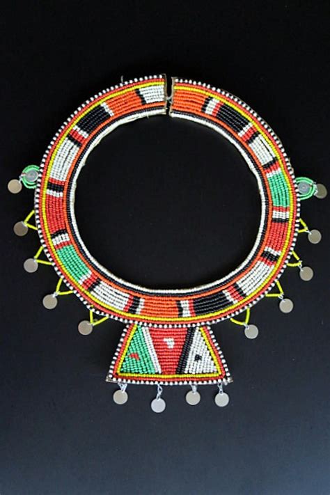 Large Maasai Tribal Jewelry Wedding Necklace From Kenya Africa