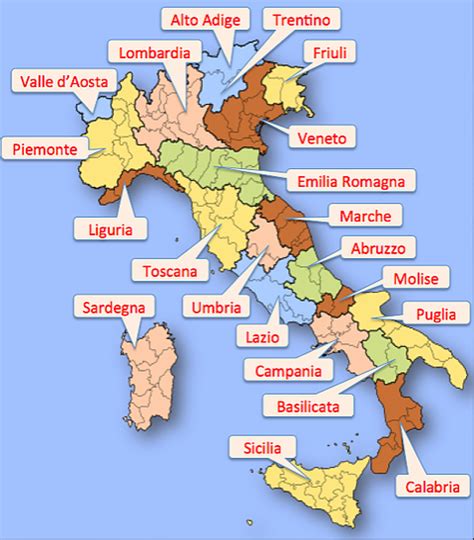 Italia ()), officially the italian republic (italian: Regiony v Itálii, všechny italské regiony - mapa, seznam ...
