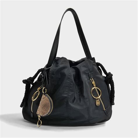 See By Chloé Synthetic Flo Small Shoulder Bag In Black Lyst