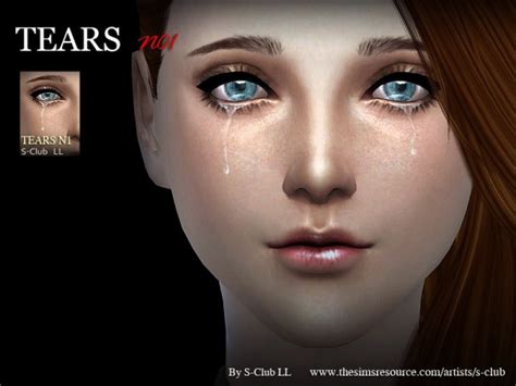 The Sims Resource Tears 01 By S Club Sims 4 Downloads