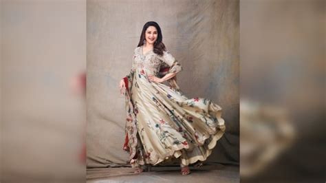 Madhuri Dixit Stuns In ₹1 Lakh Anarkali Suit For Maja Ma Promotions