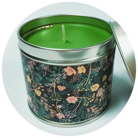 Small Decorative Scented Candle In Round Tin Box In Bulkpersonalized