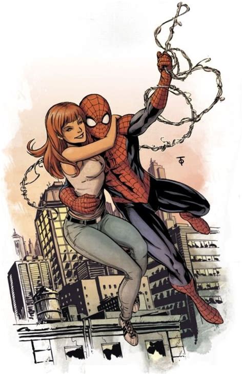 Spidey And Mj Marcus To Spiderman Art Amazing Spiderman Marvel