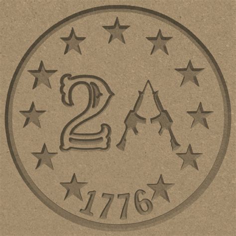 2nd Amendment 1776 Stars Design Cnc Carving Print Template Etsy