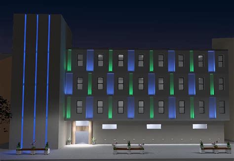 How To Light Building Facades Building Facade Lighting Layout