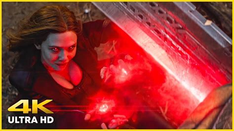Wanda Scarlet Witch Vs Thanos Avengers Endgame Open Matte 4k Uhd